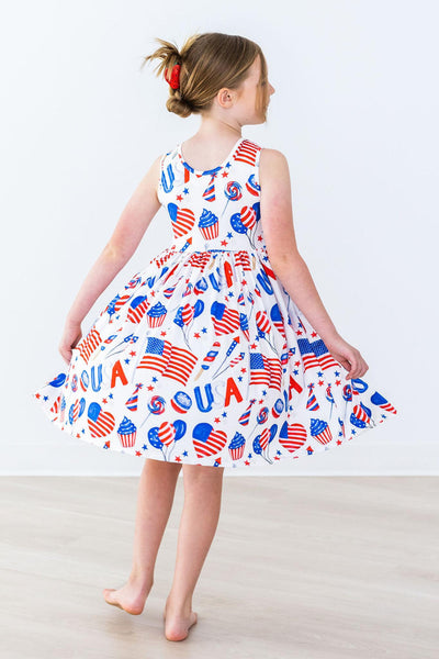Mila & Rose:  Party in the USA Tank Twirl Dress SHIPS SEPARATELY