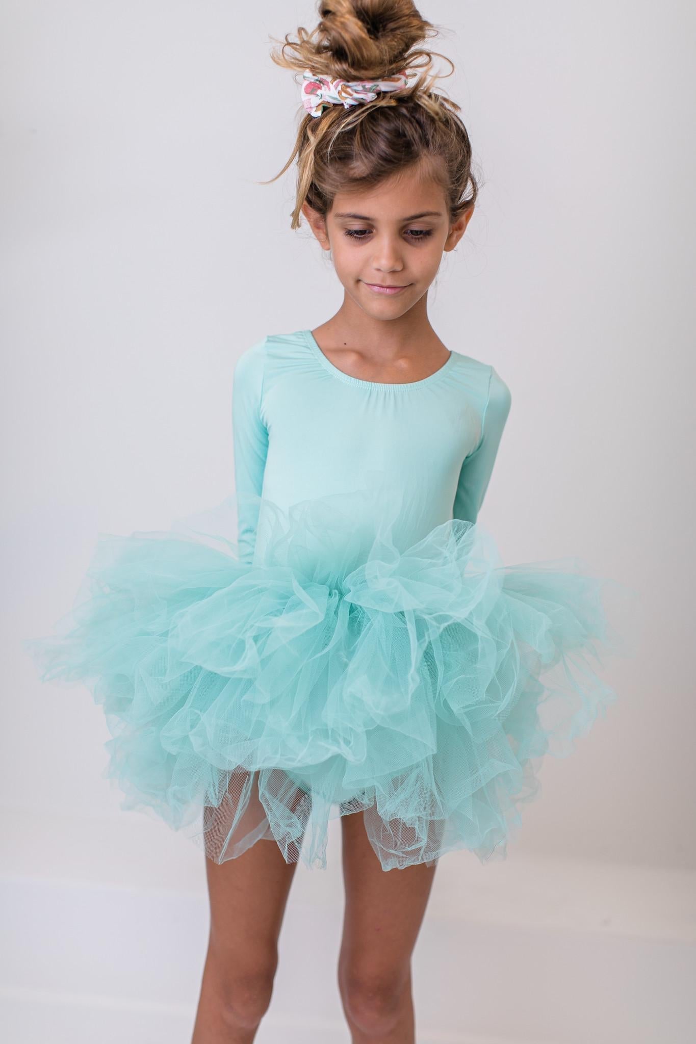 Mila & Rose:  Sage 3/4 Tutu Leotard SHIPS SEPARATELY