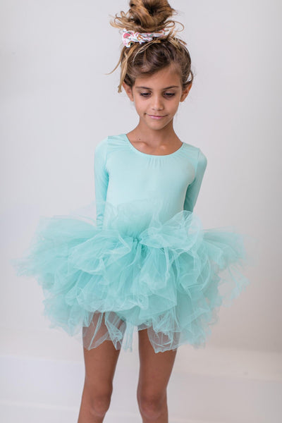 Mila & Rose:  Sage 3/4 Tutu Leotard SHIPS SEPARATELY