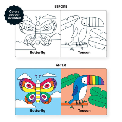 Mudpuppy: Wild Rainbow Color Magic Bath Book