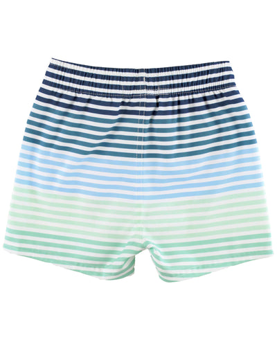 RuffleButts + RuggedButts - Boys Coastal Stripes Swim Trunks (Run Big)