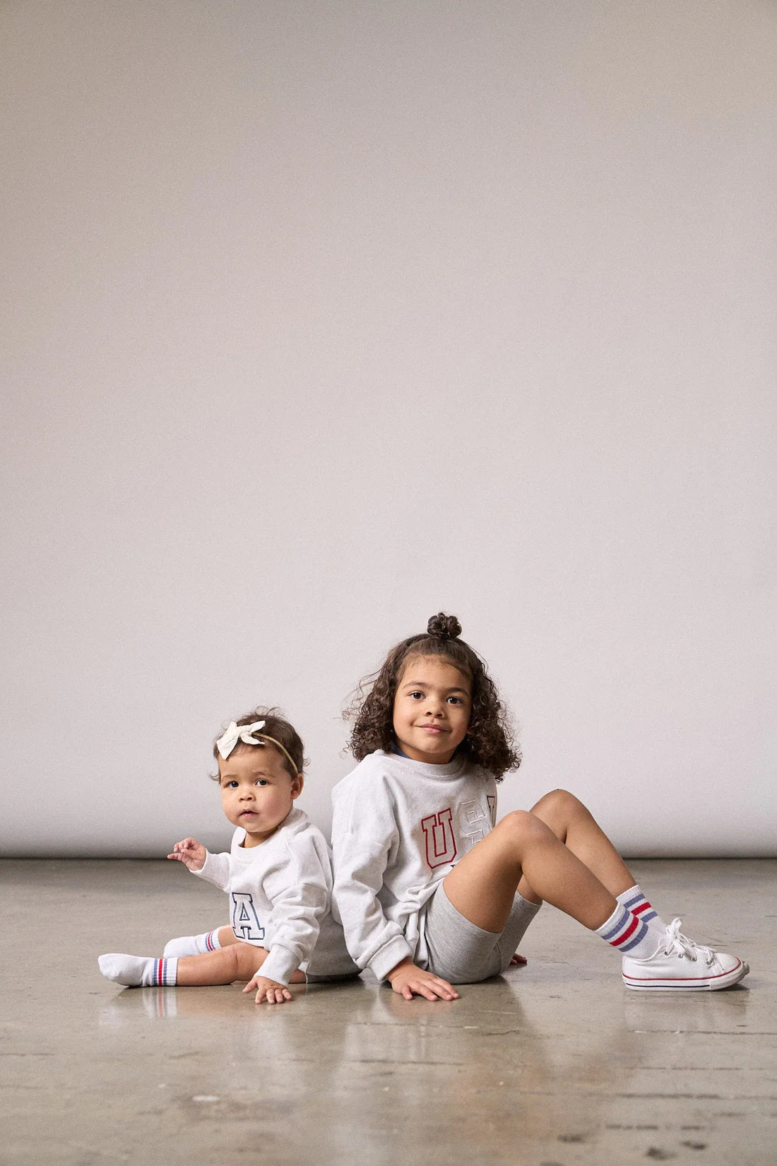 Little Bipsy Ribbed Biker Short: Grey