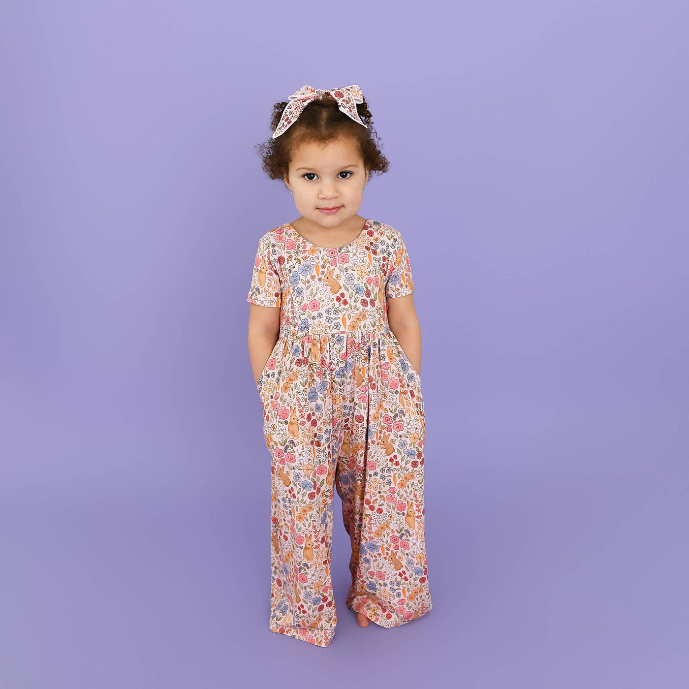 Gigi and Max: Meadow Floral Bunny Romper