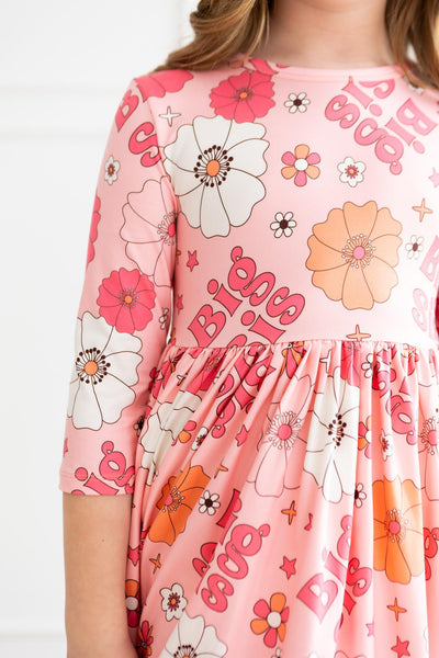 Mila & Rose:  Big Sis Floral Twirl Dress SHIPS SEPARATELY