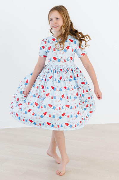 Mila & Rose:  Proudly Patriotic S/S Pocket Twirl Dress SHIPS SEPARATELY
