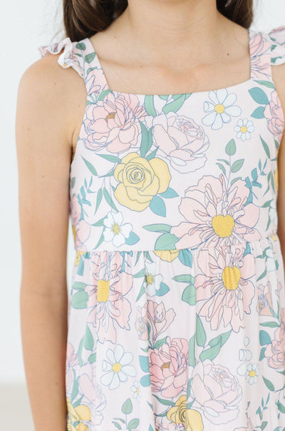 Mila & Rose:  Autumn Breeze Ruffle Maxi Dress SHIPS SEPARATELY
