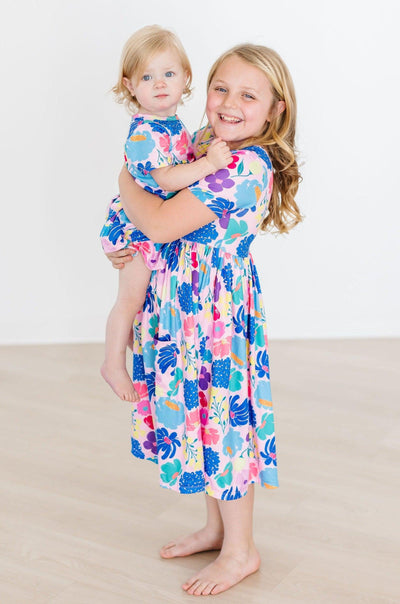 Mila & Rose:  Dahlia Dreams S/S Pocket Twirl Dress SHIPS SEPARATELY