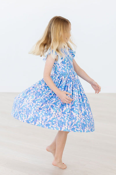 Mila & Rose:  Shimmer & Shine Flutter Sleeve Twirl Dress SHIPS SEPARATELY