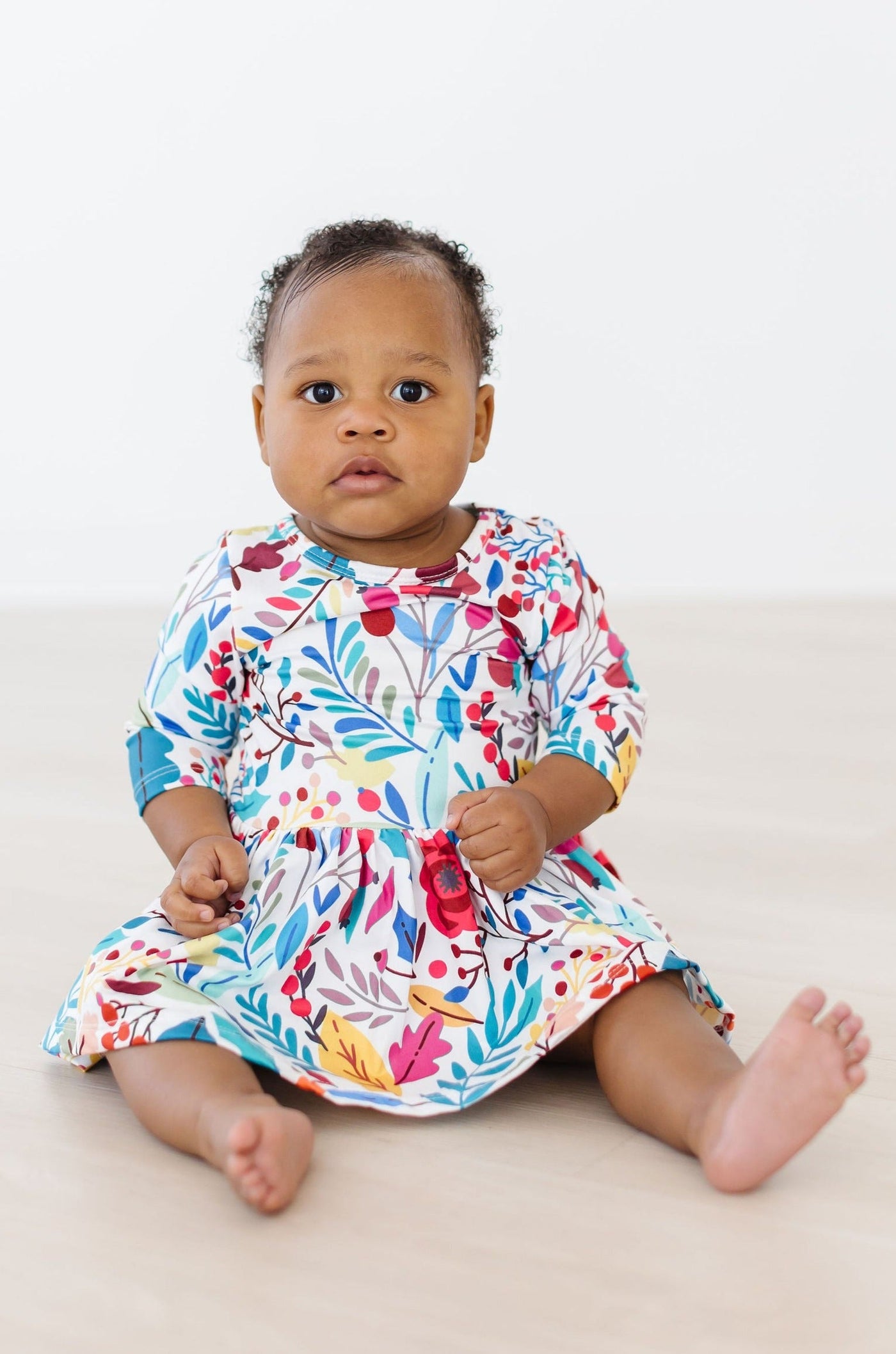 Mila & Rose:  Winter Berries Twirl Bodysuit SHIPS SEPARATELY