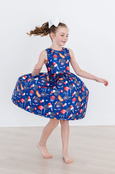 Mila & Rose:  You Look Like the 4th of July Tank Twirl Dress SHIPS SEPARATELY