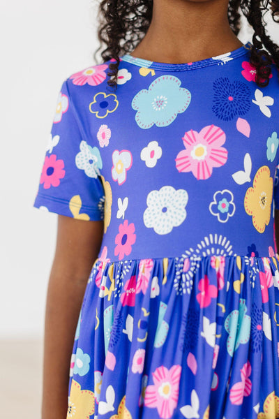 Mila & Rose:  Floral Frenzy S/S Pocket Twirl Dress SHIPS SEPARATELY