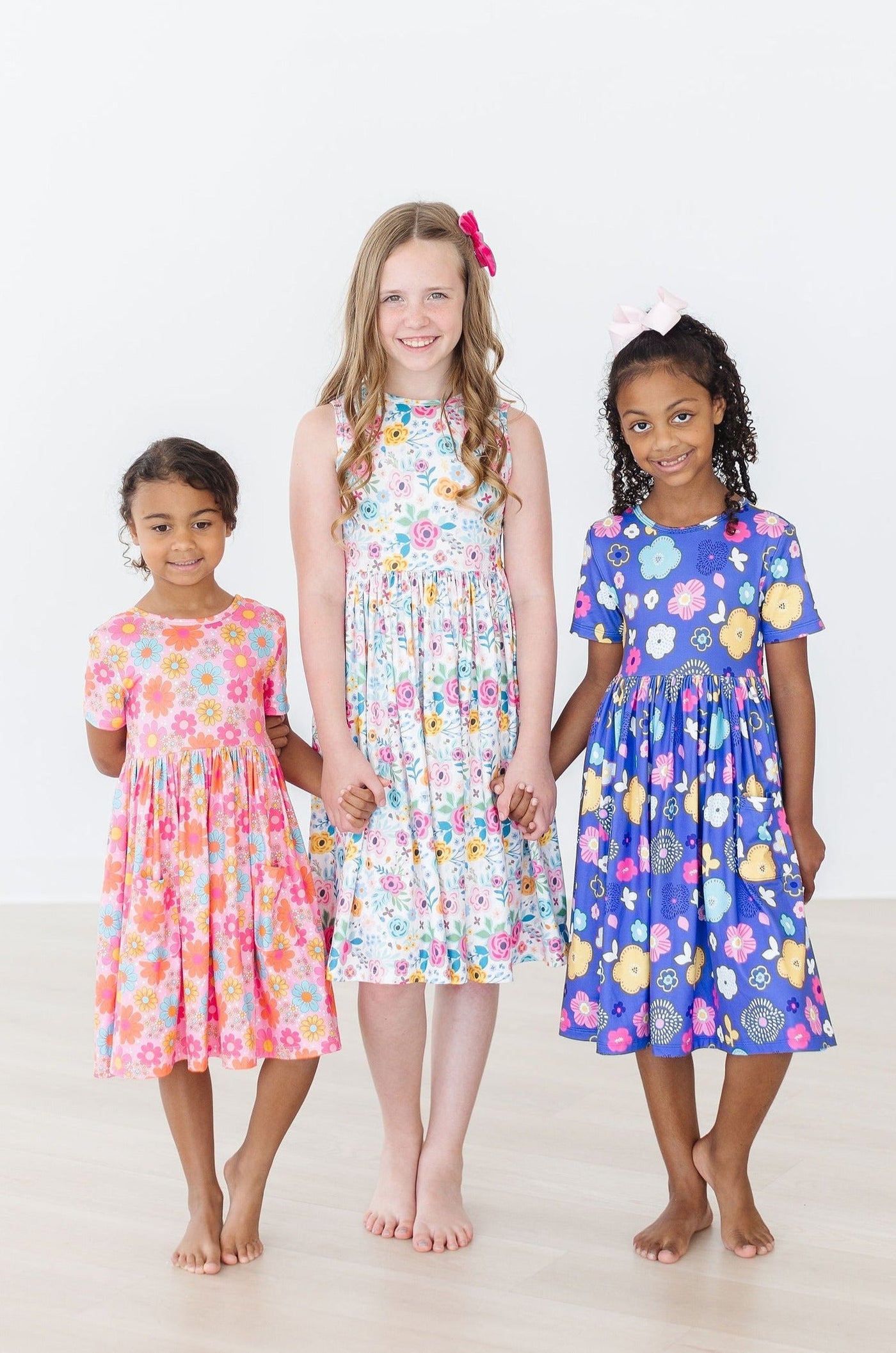 Mila & Rose:  Floral Frenzy S/S Pocket Twirl Dress SHIPS SEPARATELY