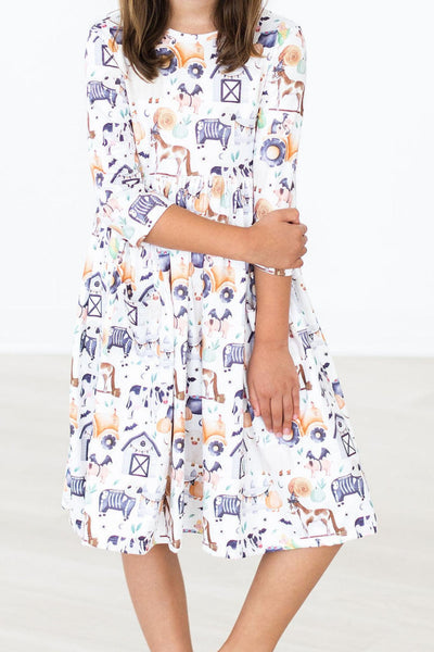 Mila & Rose:  Stay Spooky Pocket Twirl Dress SHIPS SEPARATELY