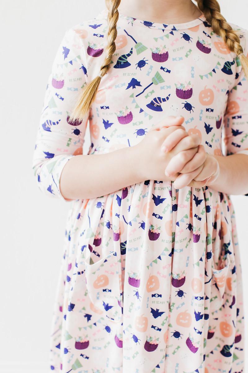 Mila & Rose:  Trick or Treat Pocket Twirl Dress SHIPS SEPARATELY