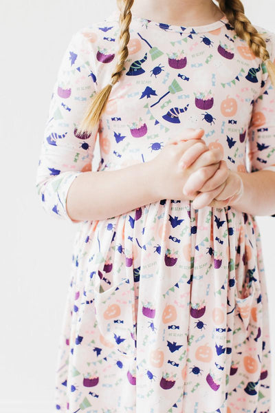 Mila & Rose:  Trick or Treat Pocket Twirl Dress SHIPS SEPARATELY