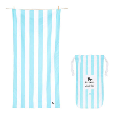 Dock & Bay Quick Dry Towel: Tulum Blue