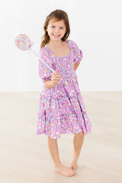 Mila & Rose:  Playful Posy Smocked Ruffle Dress SHIPS SEPARATELY