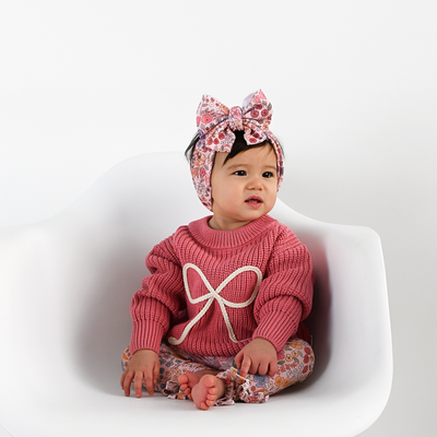 Gigi and Max: Meadow Floral Bunny Bow Leggings