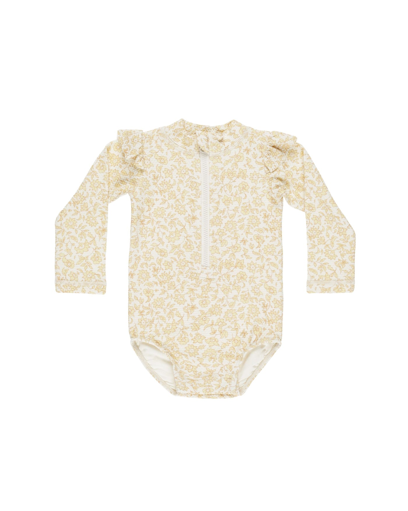 Quincy Mae Byron Rashguard One-Piece: Dahlia