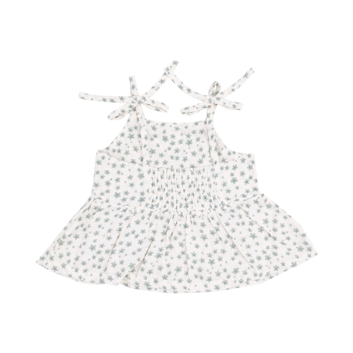 Angel Dear Muslin Tank And Smocked Waist Pants: Jadeite Simple Floral