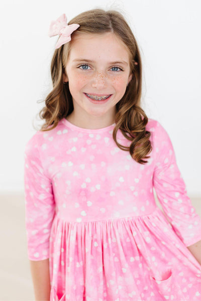 Mila & Rose:  Shine Bright 3/4 Sleeve Pocket Twirl Dress SHIPS SEPARATELY