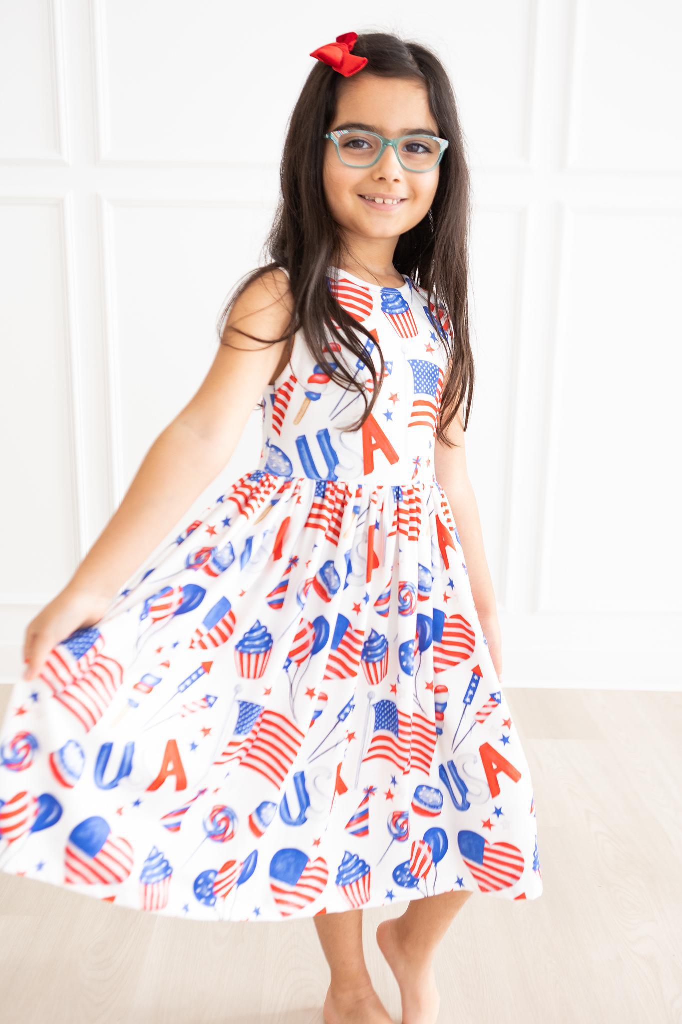 Mila & Rose:  Party in the USA Tank Twirl Dress SHIPS SEPARATELY