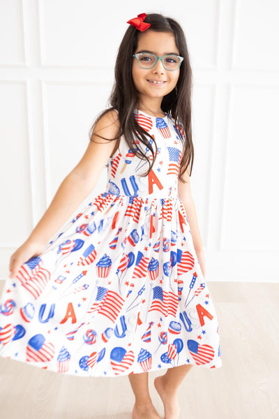Mila & Rose:  Party in the USA Tank Twirl Dress SHIPS SEPARATELY