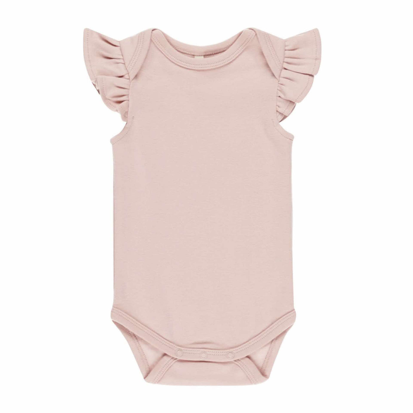 Quincy Mae Flutter Sleeve Bodysuit: Bubblegum