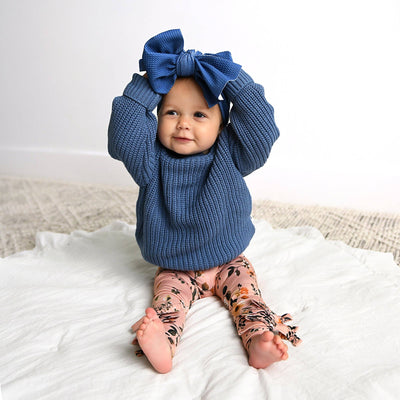 Gigi and Max Sweater: Steel Blue