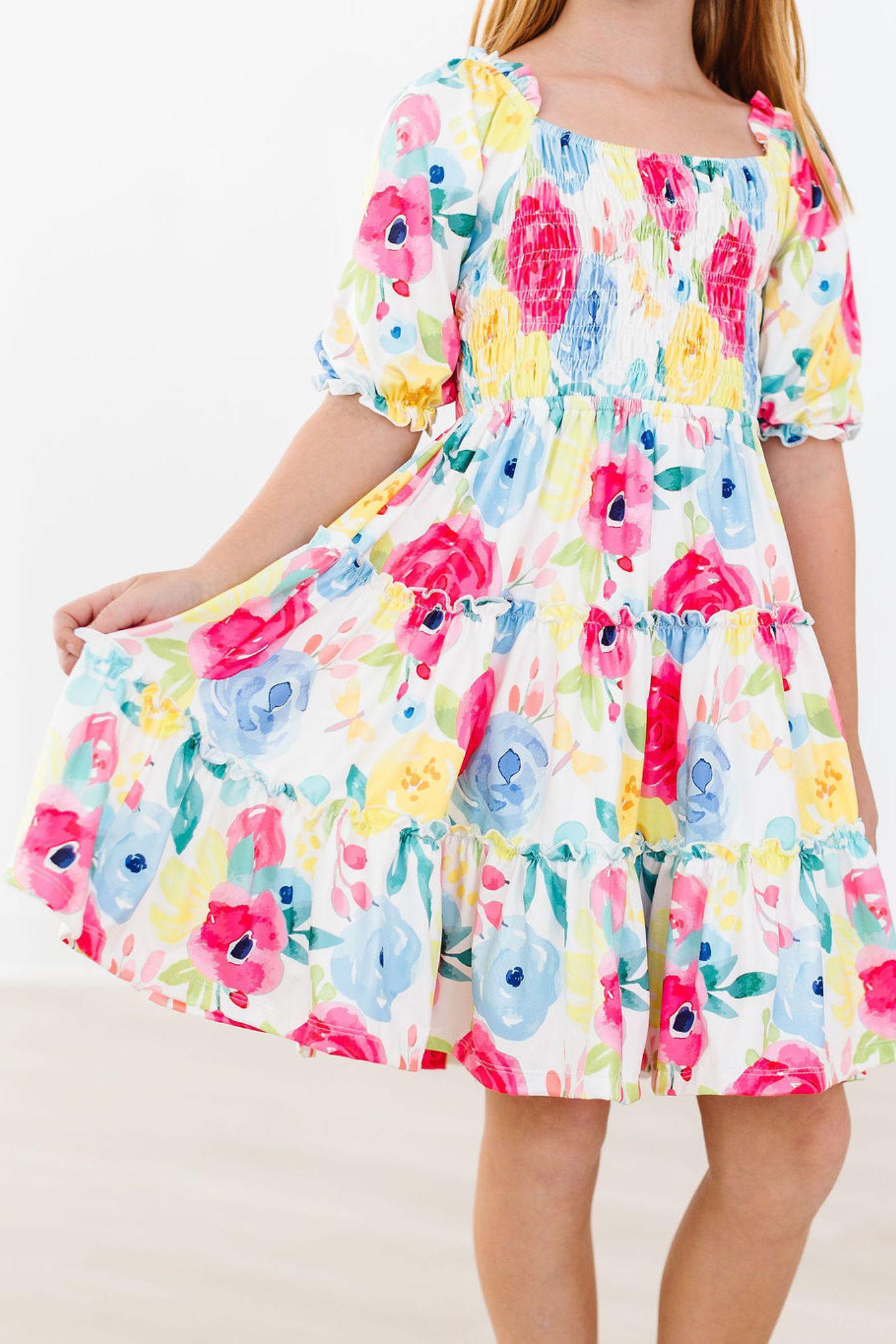 Mila & Rose:  Rosie Smocked Ruffle Dress SHIPS SEPARATELY