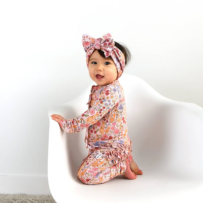 Gigi and Max: Meadow Floral Bunny Ruffle Zip