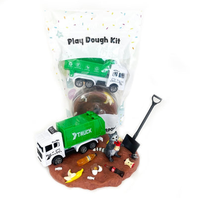 Earth Grown KidDough Sensory Play Dough Kit: Garbage (Root Beer Scented)
