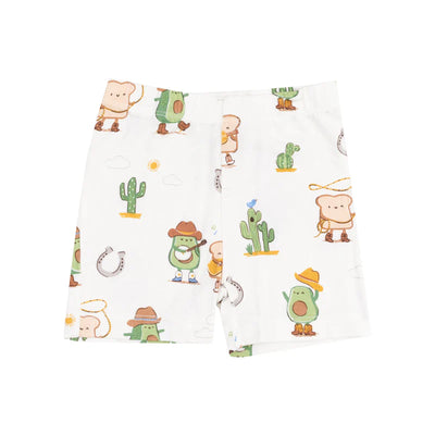 Angel Dear Loungewear Short Set: Western Avocado Toast
