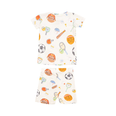 Angel Dear Loungewear Short Set: Sports Ball Friends