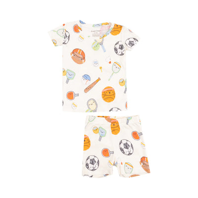 Angel Dear Loungewear Short Set: Sports Ball Friends