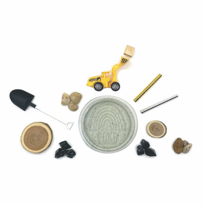 Earth Grown KidDough Sensory Play Dough Kit: Construction (Cookies & Cream Scented)