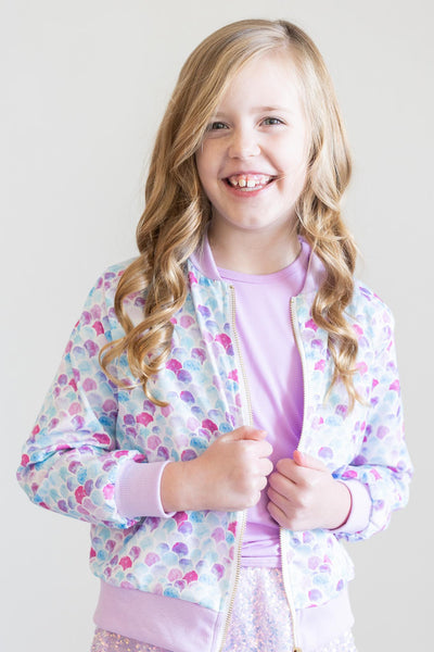 Mila & Rose:  Bright Lilac S/S Ruffle Tee SHIPS SEPARATELY