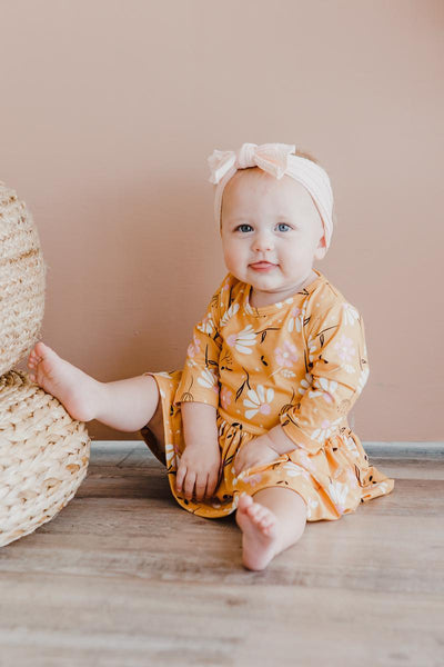 Mila & Rose:  Dandelions in Fall Twirl Bodysuit SHIPS SEPARATELY