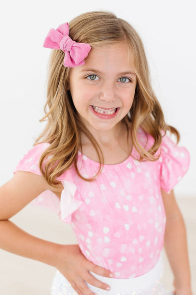 Mila & Rose:  Shine Bright S/S Flutter Sleeve Leotard SHIPS SEPARATELY