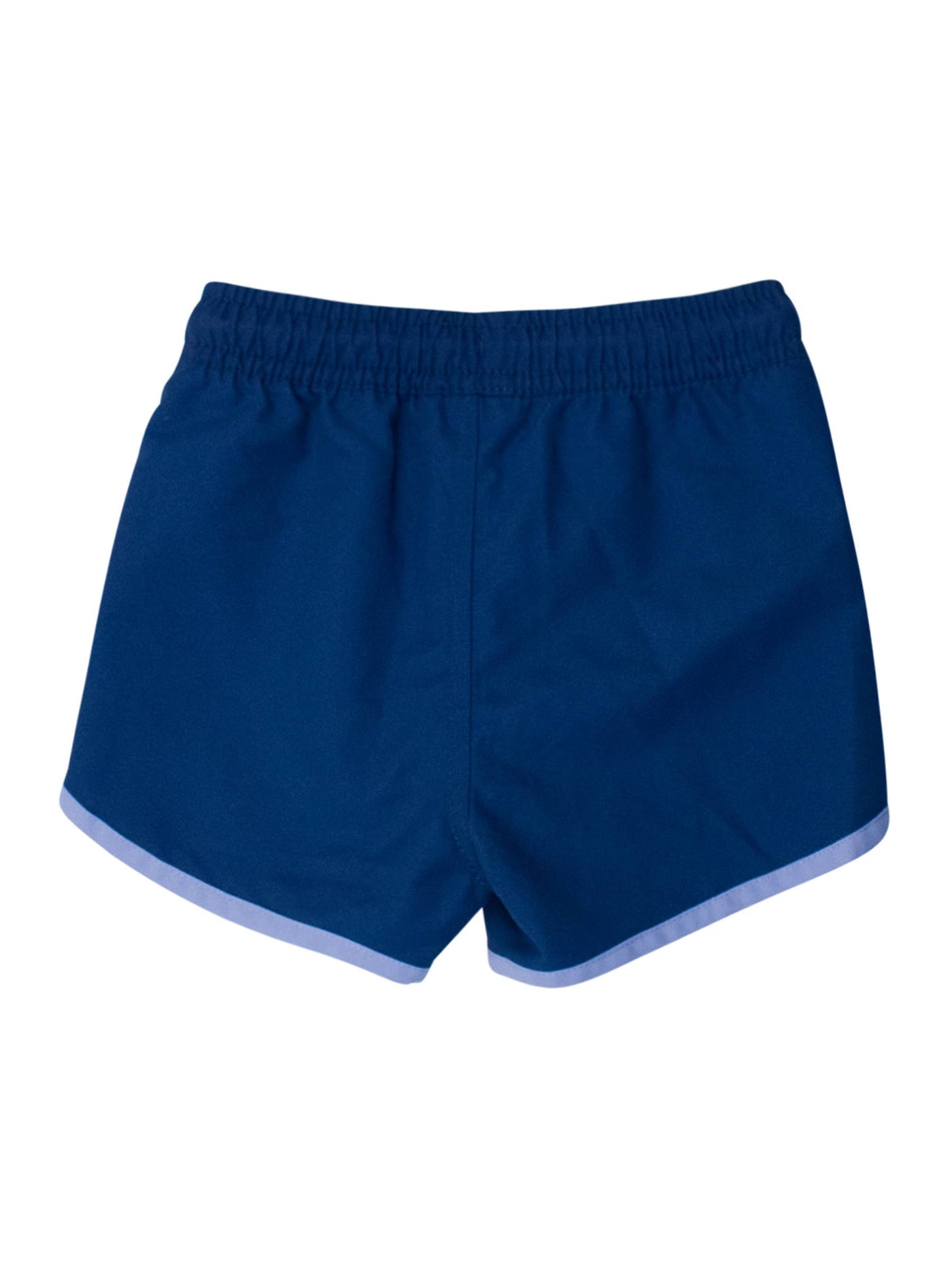 RuffleButts + RuggedButts - Boys Navy Dolphin Hem Swim Trunks