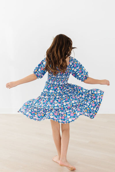 Mila & Rose:  SALE Fluttering Flowers Smocked Ruffle Dress SHIPS SEPARATELY