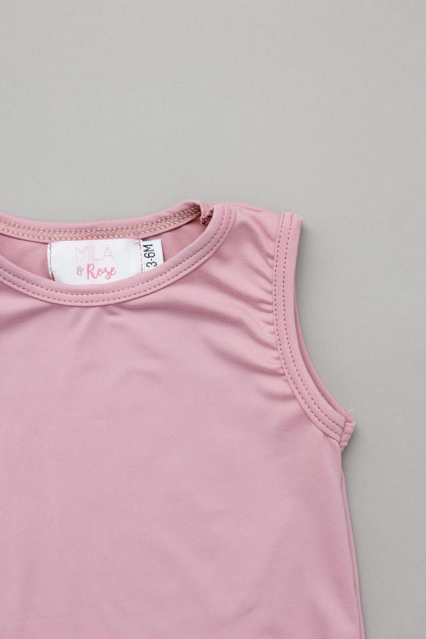 Mila & Rose:  Vintage Pink Tank One-Piece Jogger SHIPS SEPARATELY