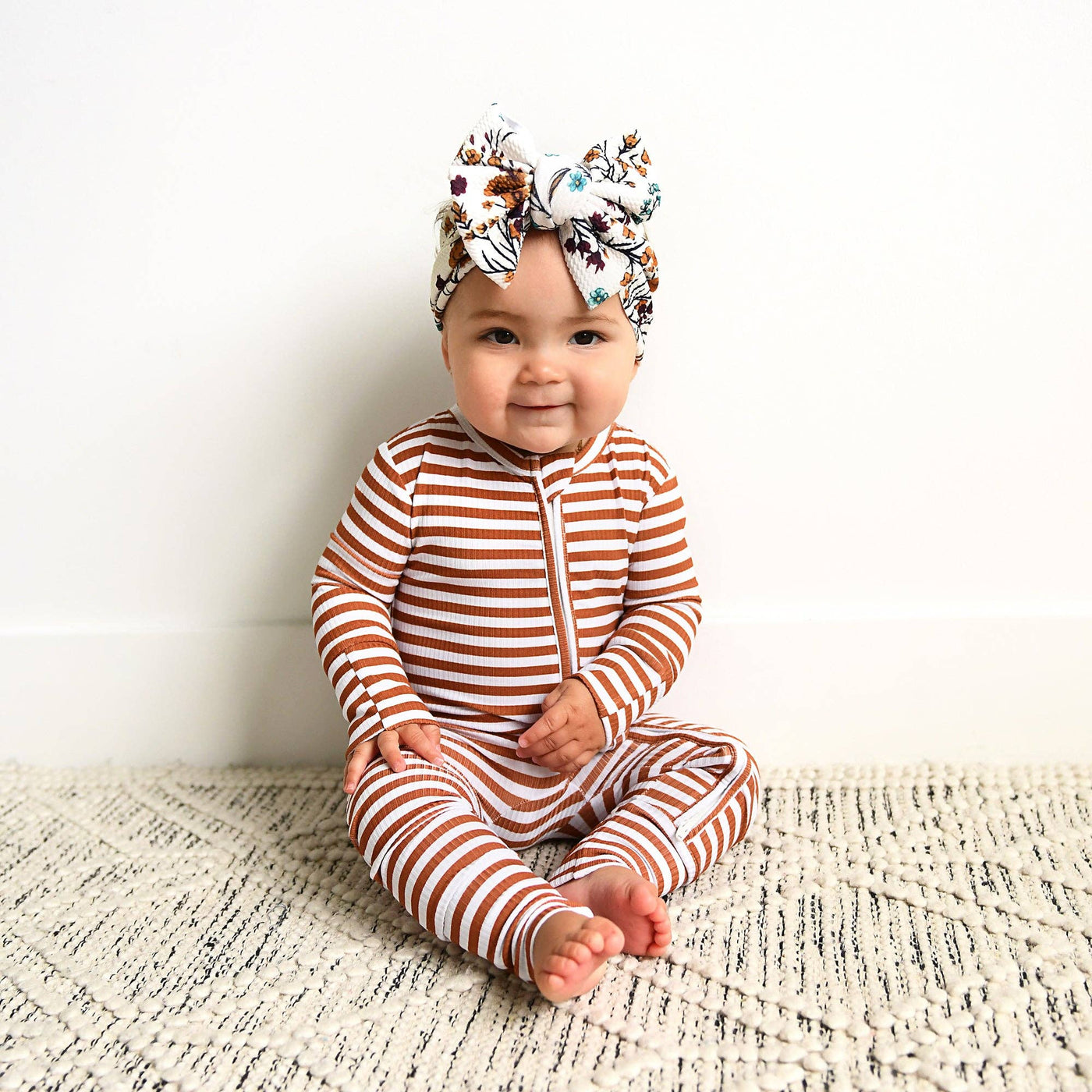 Gigi and Max Ribbed Zip Sleeper: Chase Brown