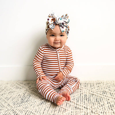 Gigi and Max Ribbed Zip Sleeper: Chase Brown