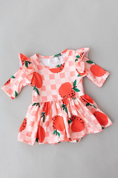 Mila & Rose:  SALE Apple Orchard Twirl Flutter Bodysuit SHIPS SEPARATELY
