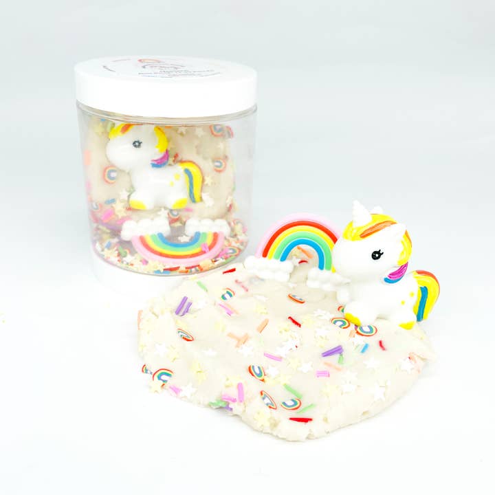Earth Grown KidDough Sensory Play Mini Play Dough To-Go Kit: Unicorn (Vanilla Buttercream Scented)