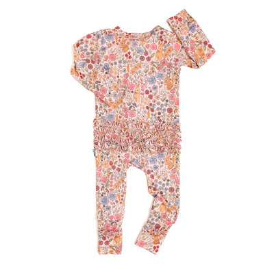 Gigi and Max: Meadow Floral Bunny Ruffle Zip