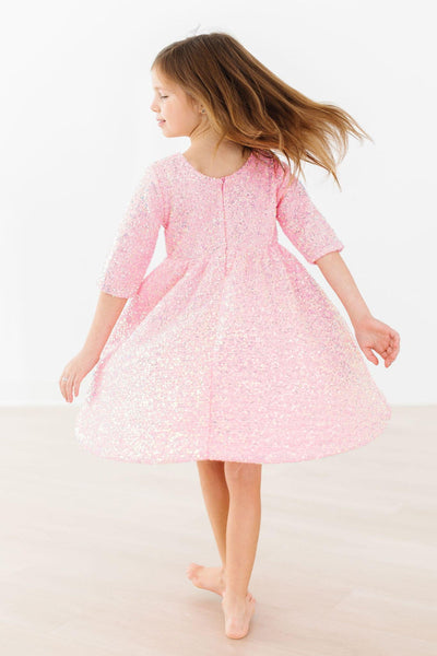 Mila & Rose:  Bubblegum Pink Sequin Dress SHIPS SEPARATELY