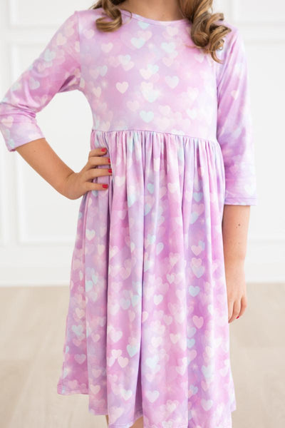 Mila & Rose:  Love Story 3/4 Sleeve Pocket Twirl Dress SHIPS SEPARATELY