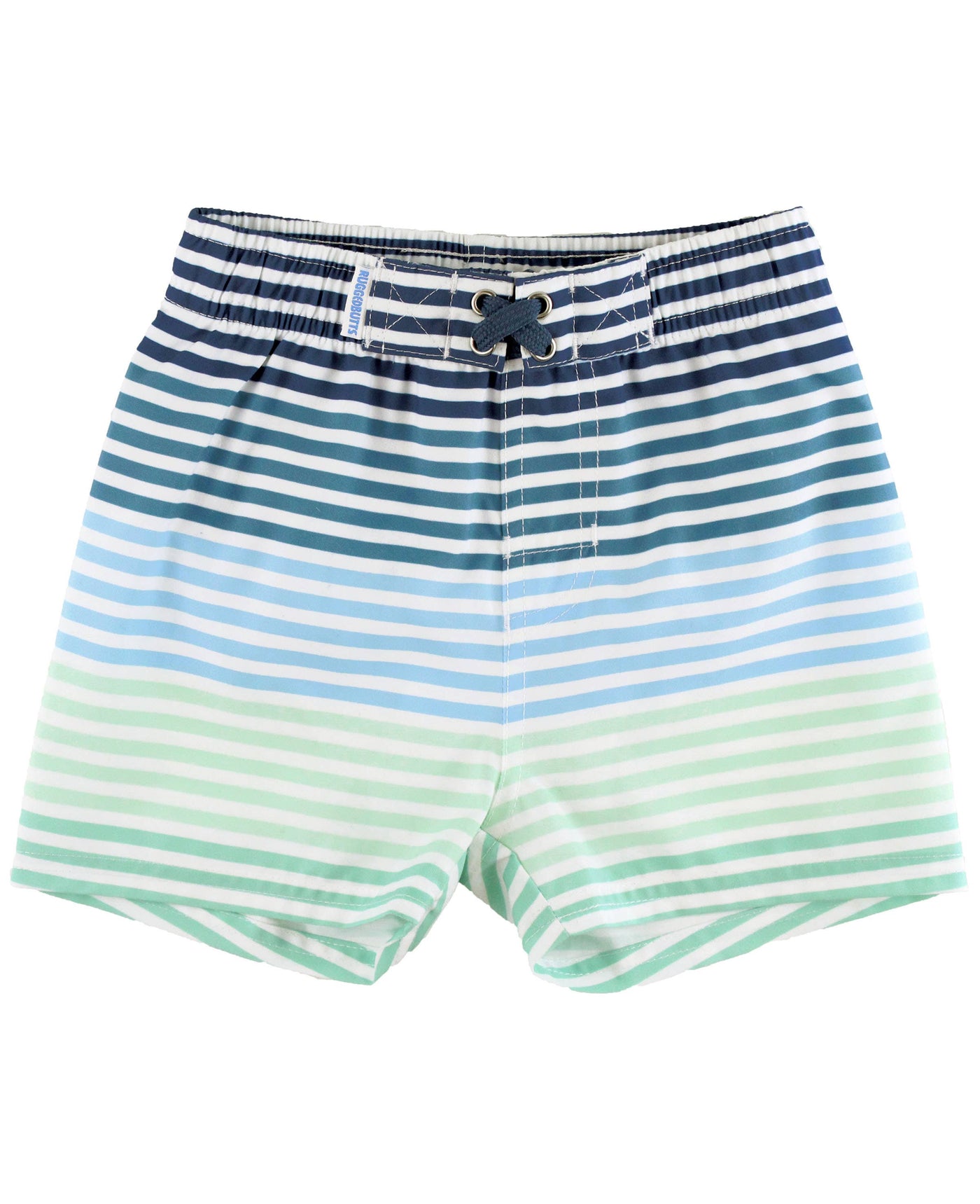 RuffleButts + RuggedButts - Boys Coastal Stripes Swim Trunks (Run Big)